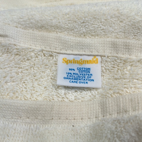 Springmaid matching hand towel and bath towel set old school vintage retro style - Picture 3 of 4